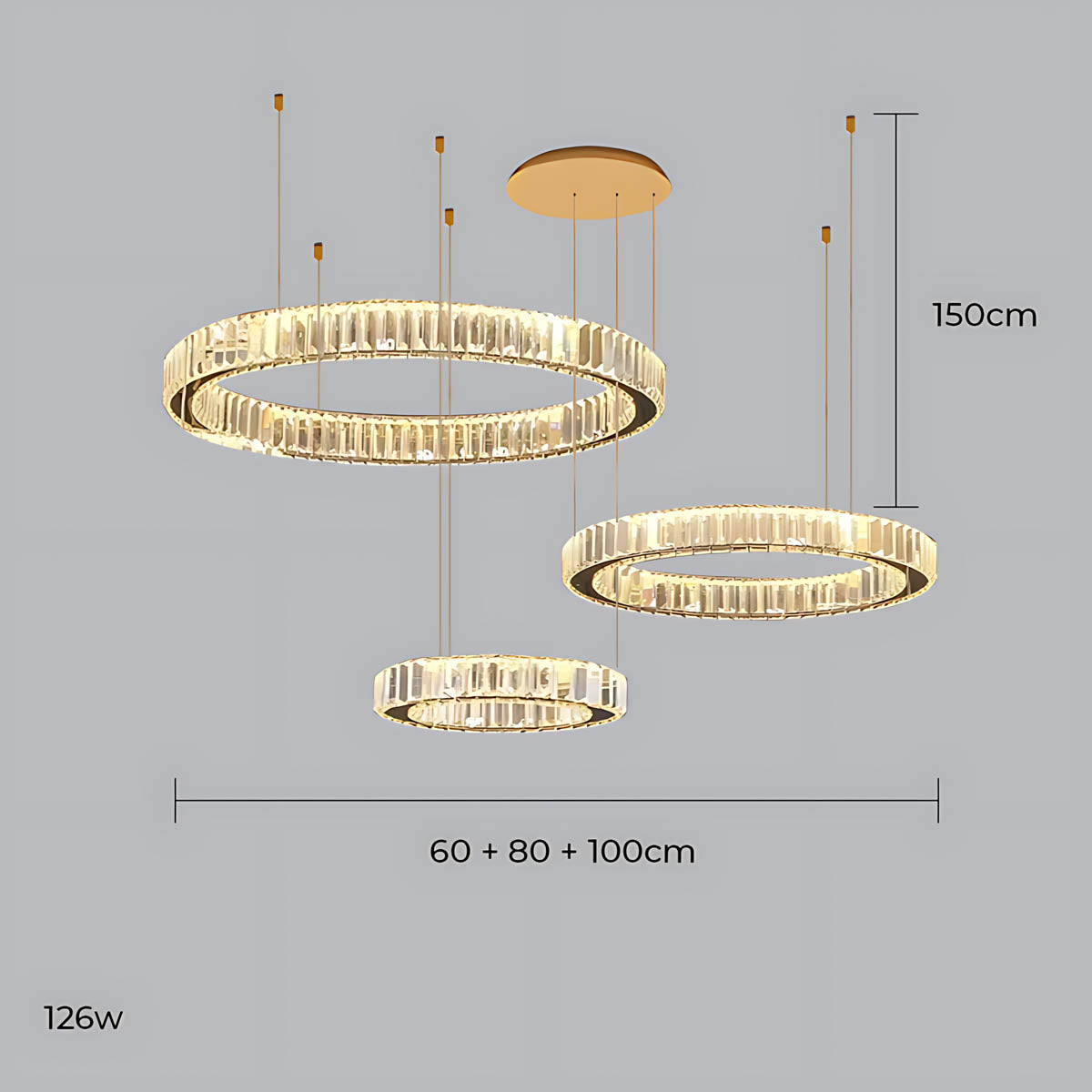 
Briarley Loop Crystal Ring Chandelier — photo 30