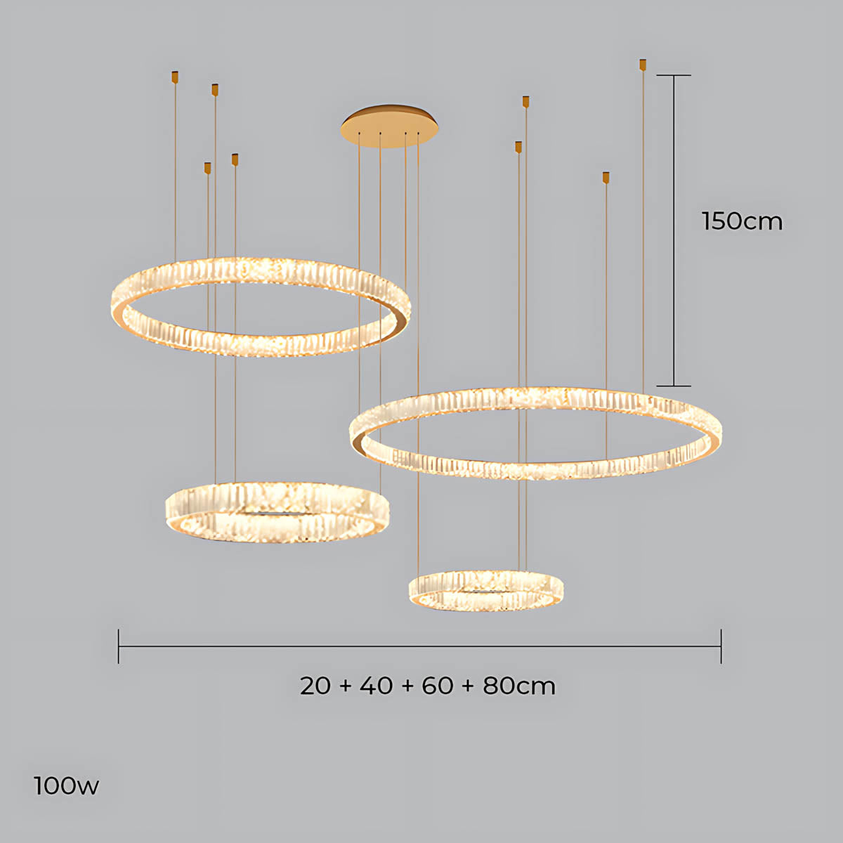 
Briarley Loop Crystal Ring Chandelier — photo 31