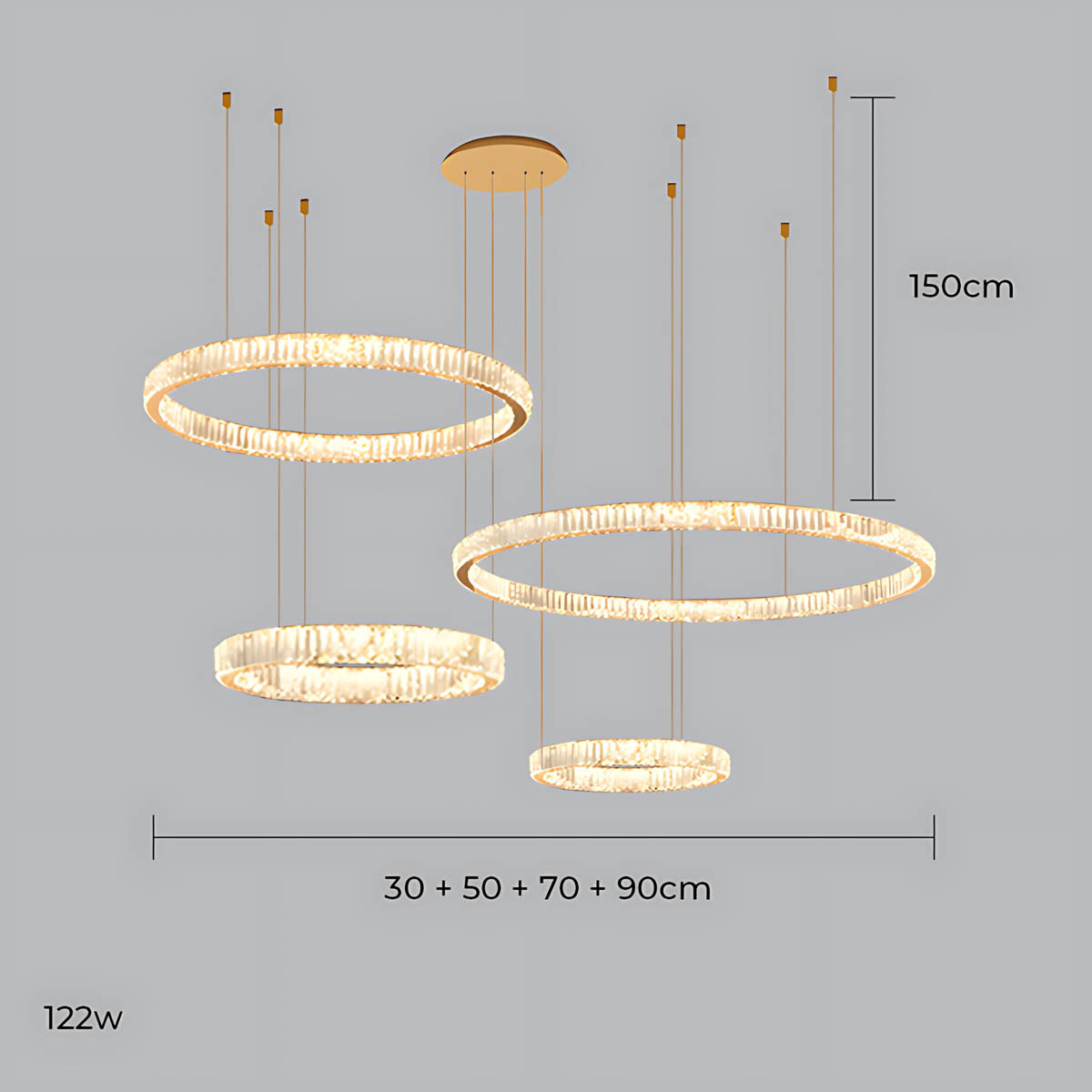
Briarley Loop Crystal Ring Chandelier — photo 32