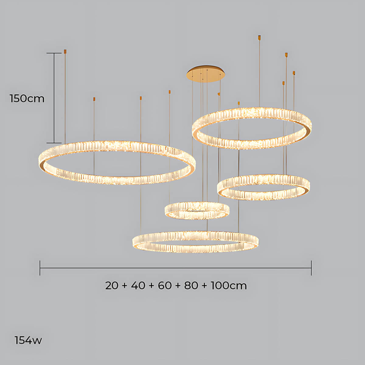 
Briarley Loop Crystal Ring Chandelier — photo 34