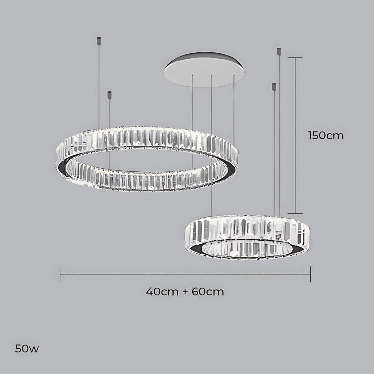 
Briarley Loop Crystal Ring Chandelier — photo 37