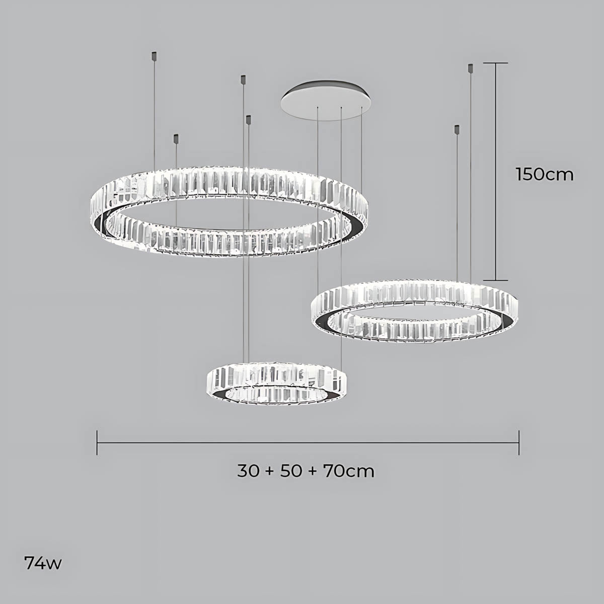 
Briarley Loop Crystal Ring Chandelier — photo 40