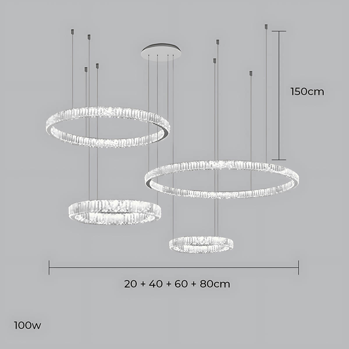 
Briarley Loop Crystal Ring Chandelier — photo 43