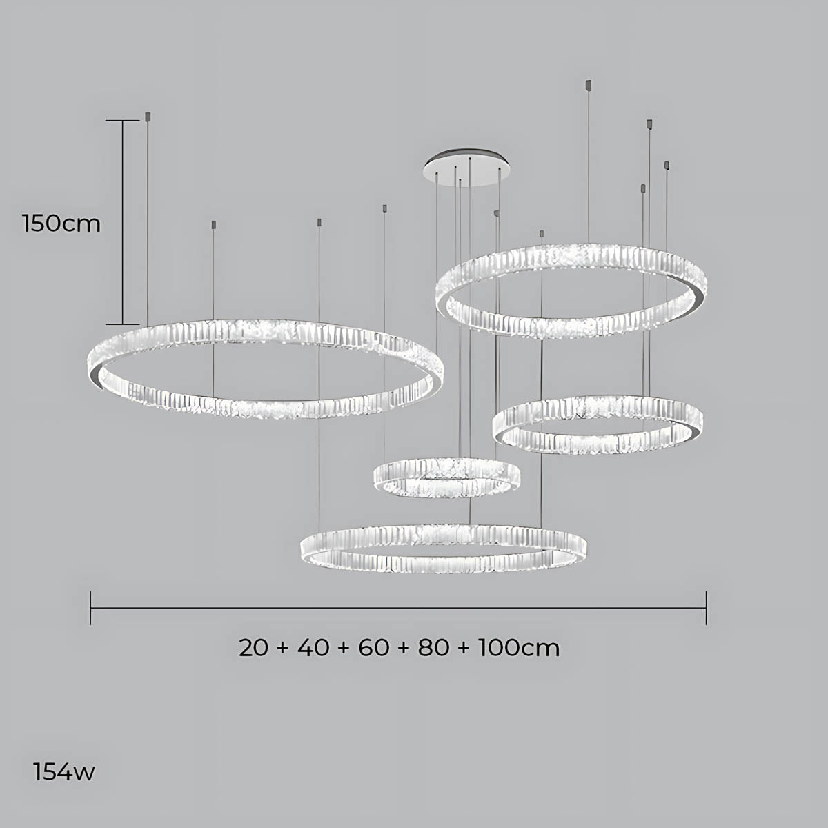 
Briarley Loop Crystal Ring Chandelier — photo 46