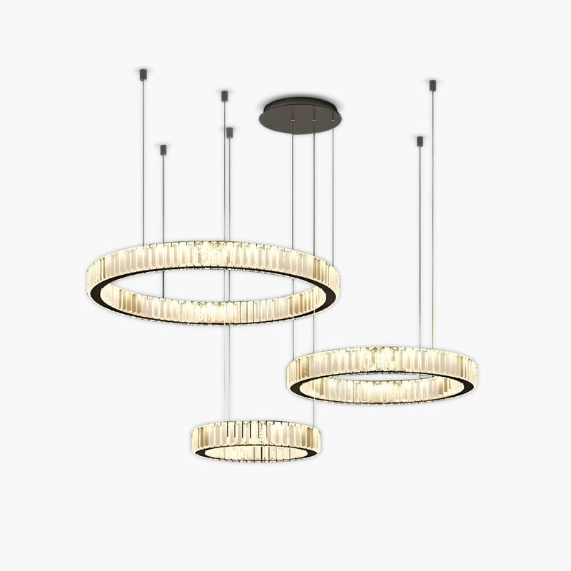 Briarley Loop Crystal Ring Chandelier — gallery image 1