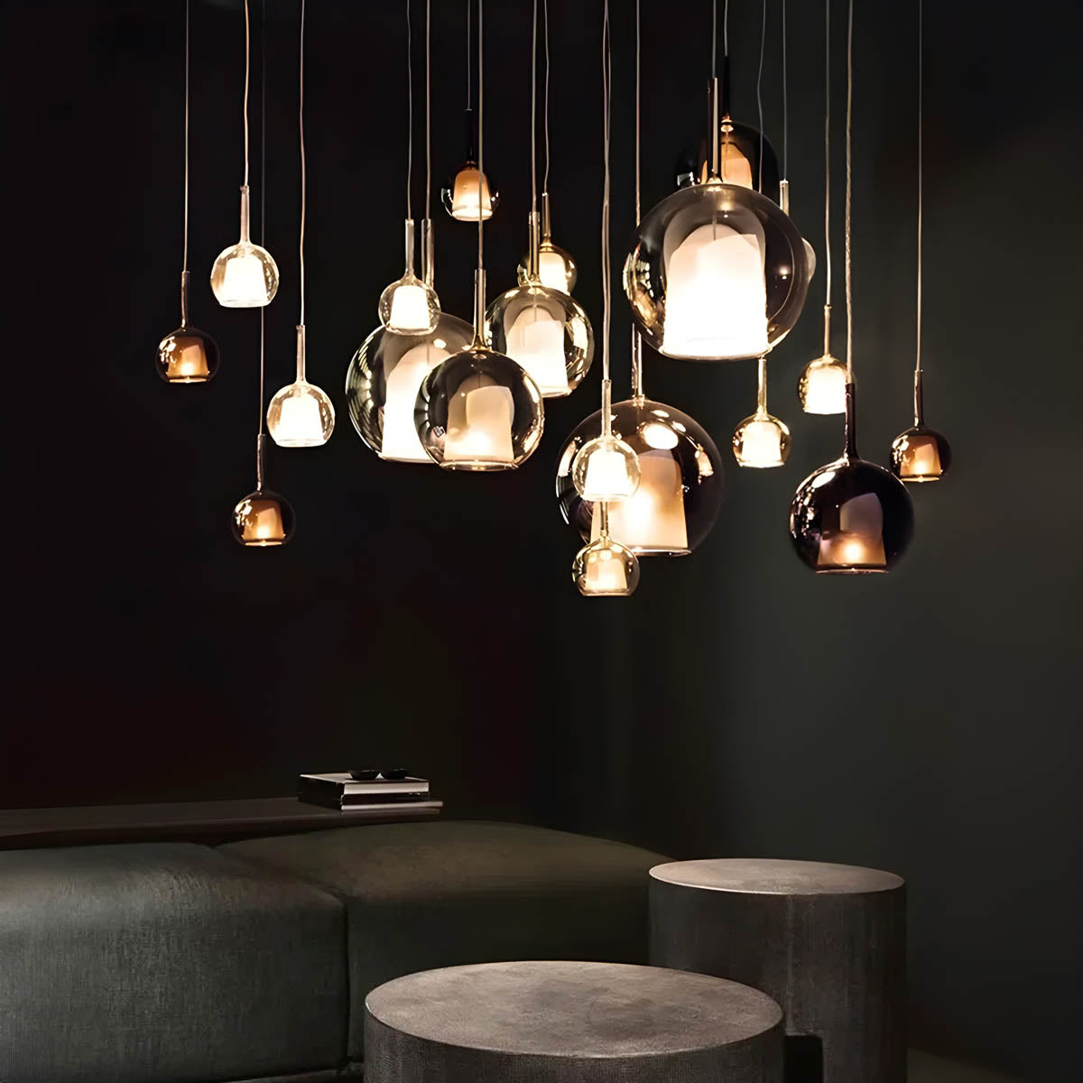 Cranford Loop Glass Globe Pendant Light — gallery image 3