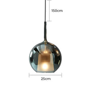 Cranford Loop Glass Globe Pendant Light — gallery image 25