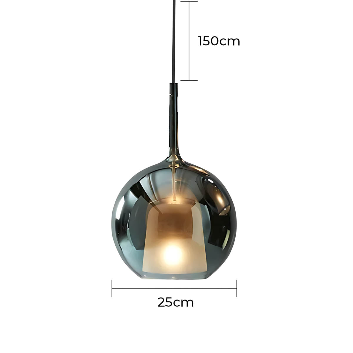 Cranford Loop Glass Globe Pendant Light — gallery image 25
