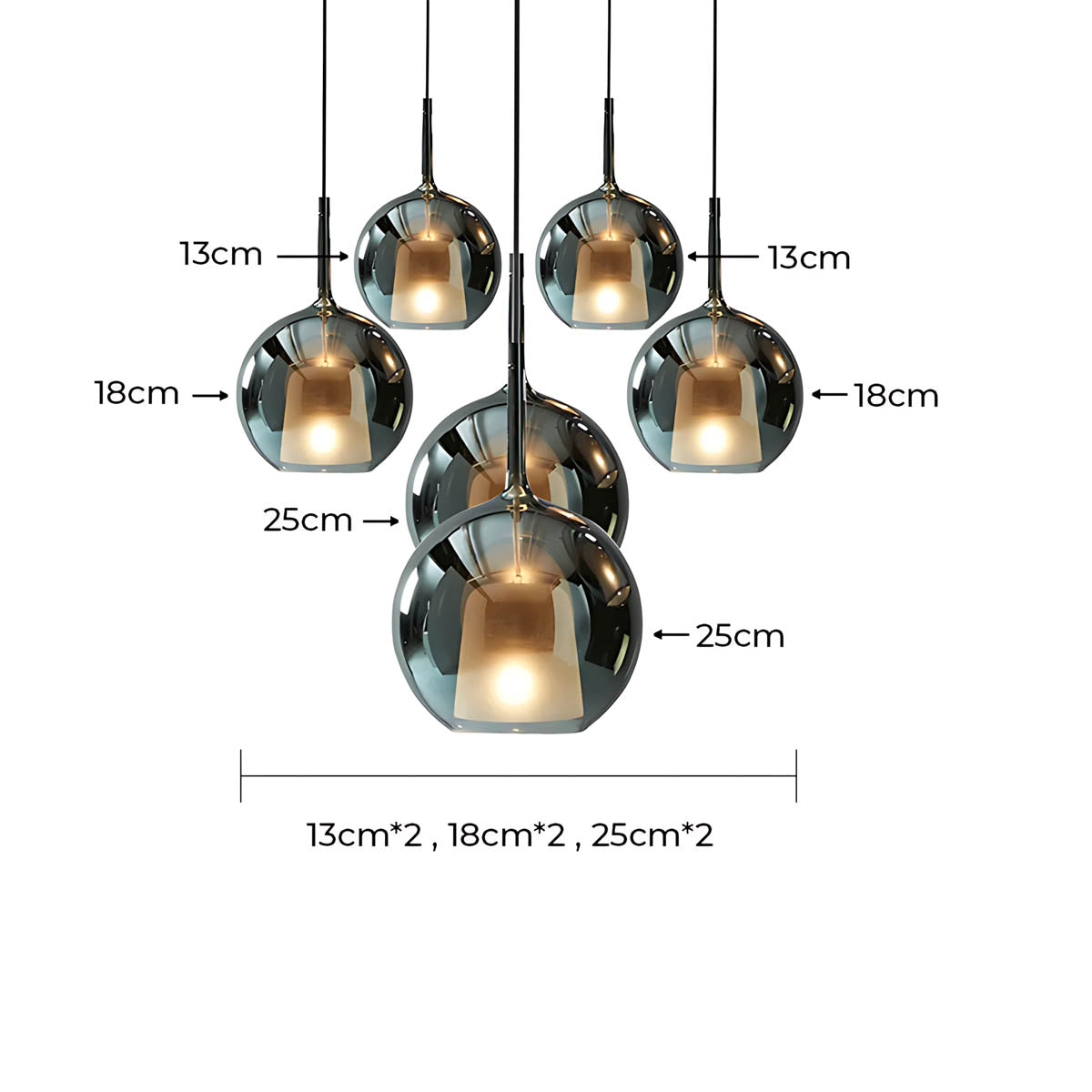 Cranford Loop Glass Globe Pendant Light — gallery image 27