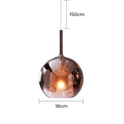 Cranford Loop Glass Globe Pendant Light — gallery image 30