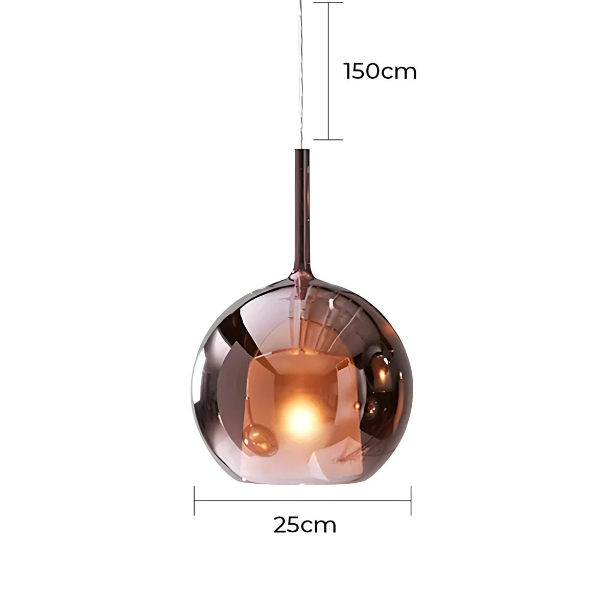 Cranford Loop Glass Globe Pendant Light — gallery image 31