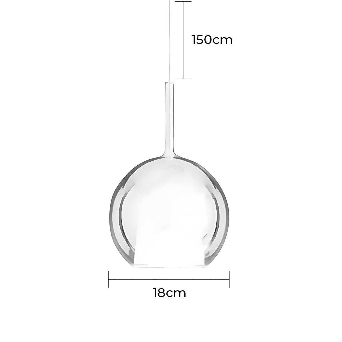Cranford Loop Glass Globe Pendant Light — gallery image 36