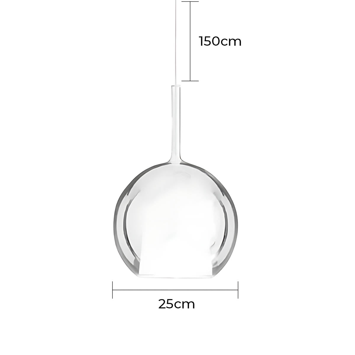 Cranford Loop Glass Globe Pendant Light — gallery image 37