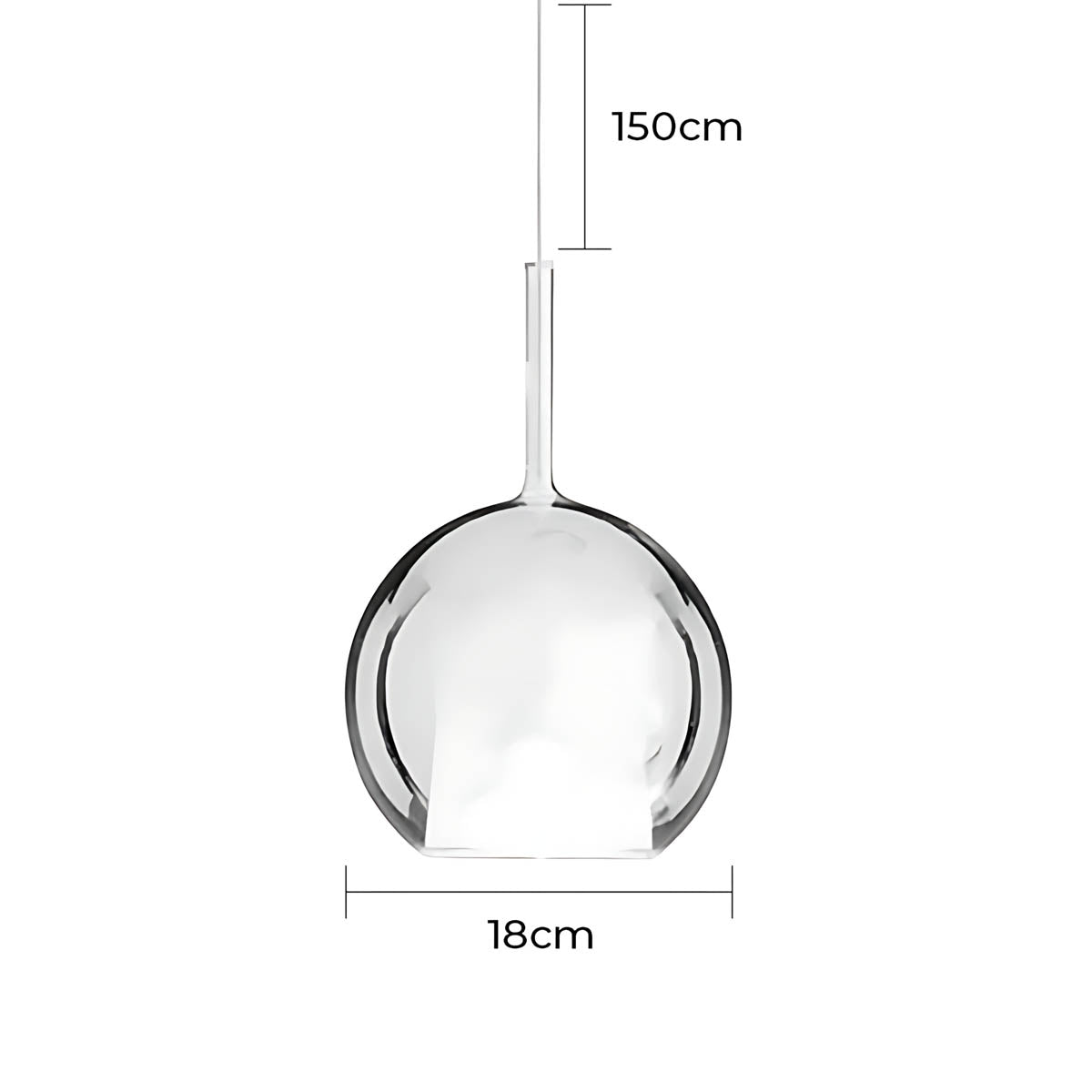 Cranford Loop Glass Globe Pendant Light — gallery image 48