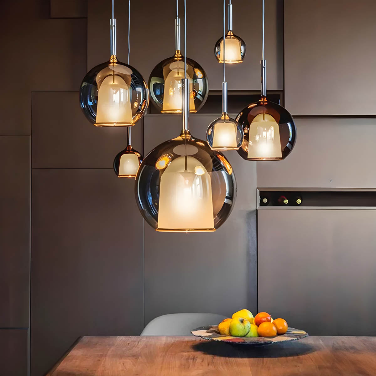 Cranford Loop Glass Globe Pendant Light — gallery image 5
