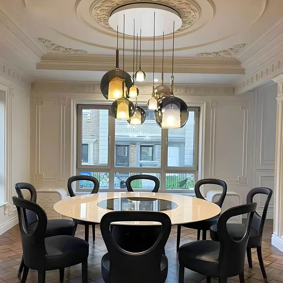 Cranford Loop Glass Globe Pendant Light — gallery image 6