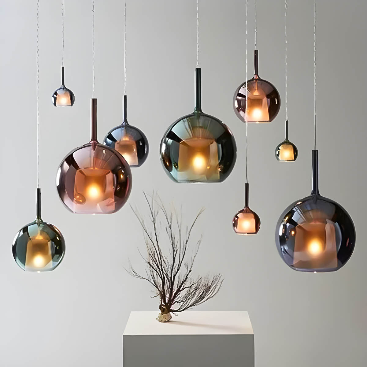 Cranford Loop Glass Globe Pendant Light — gallery image 7