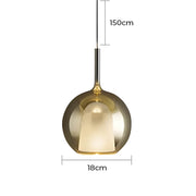 Cranford Loop Glass Globe Pendant Light — gallery image 12