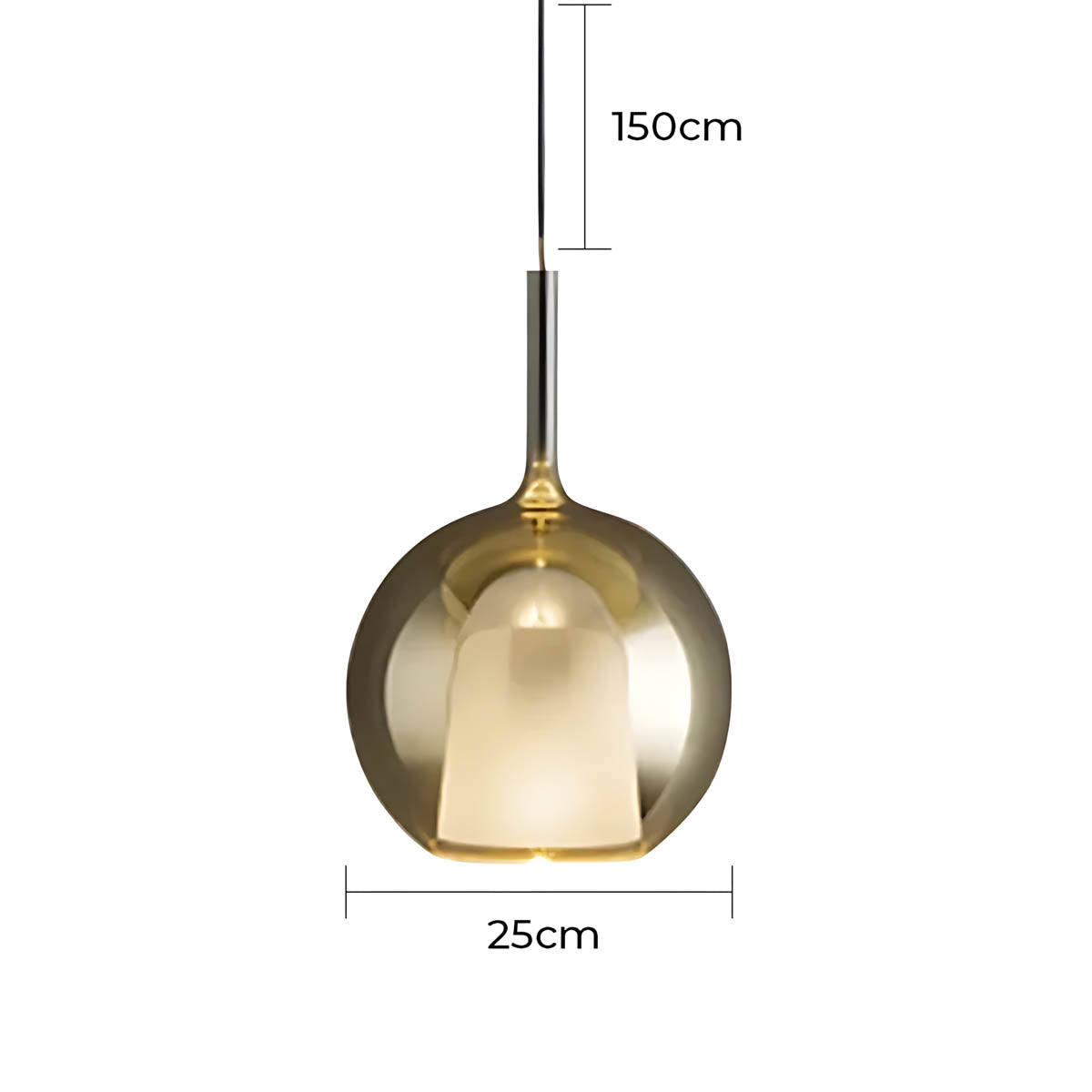 Cranford Loop Glass Globe Pendant Light — gallery image 13