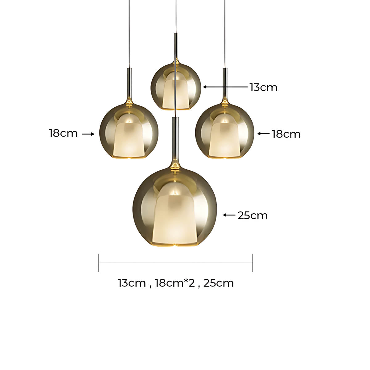 Cranford Loop Glass Globe Pendant Light — gallery image 14