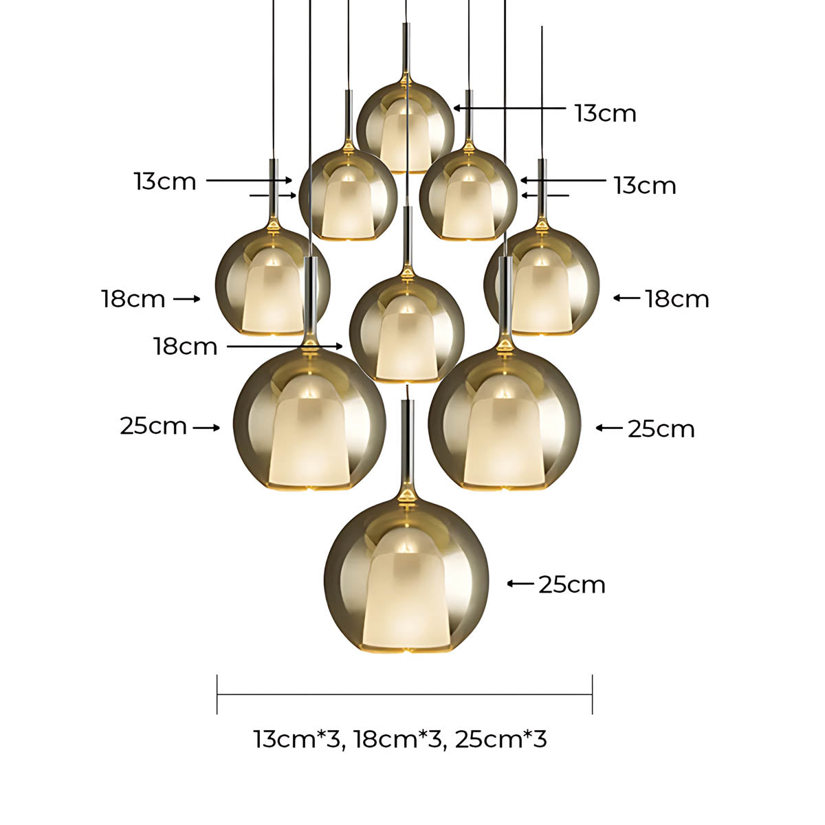 Cranford Loop Glass Globe Pendant Light — gallery image 16