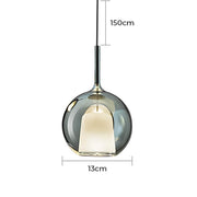 Cranford Loop Glass Globe Pendant Light — gallery image 17