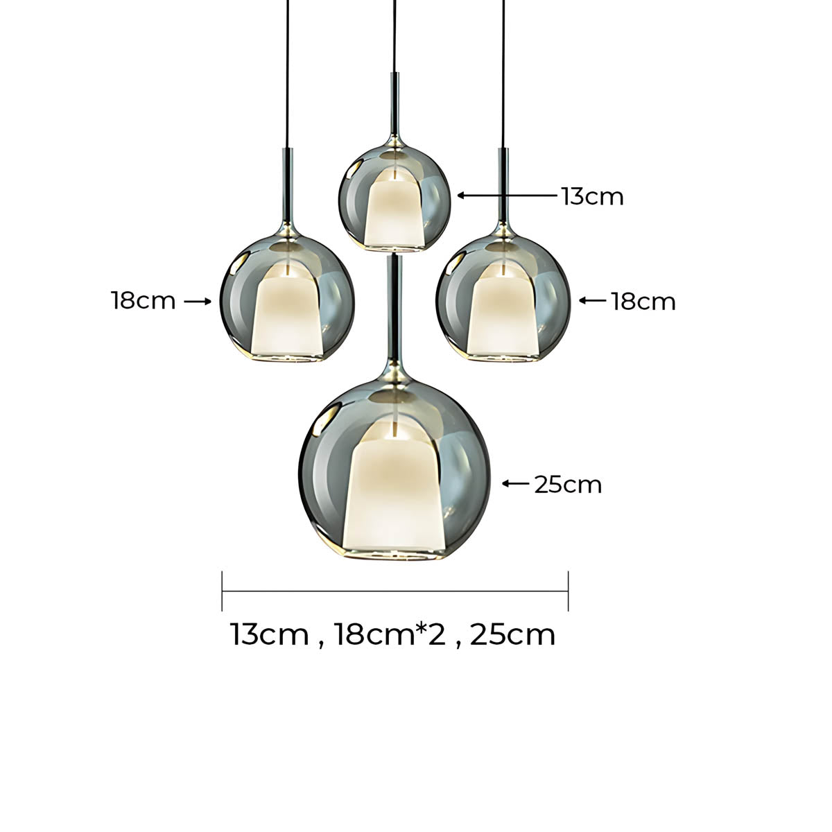 Cranford Loop Glass Globe Pendant Light — gallery image 20