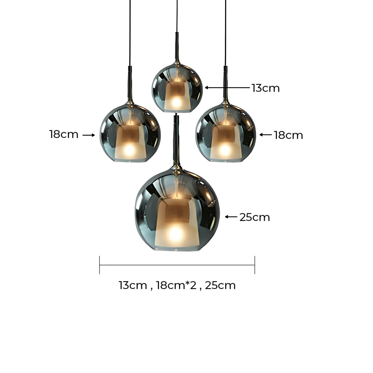 Cranford Loop Glass Globe Pendant Light — gallery image 26