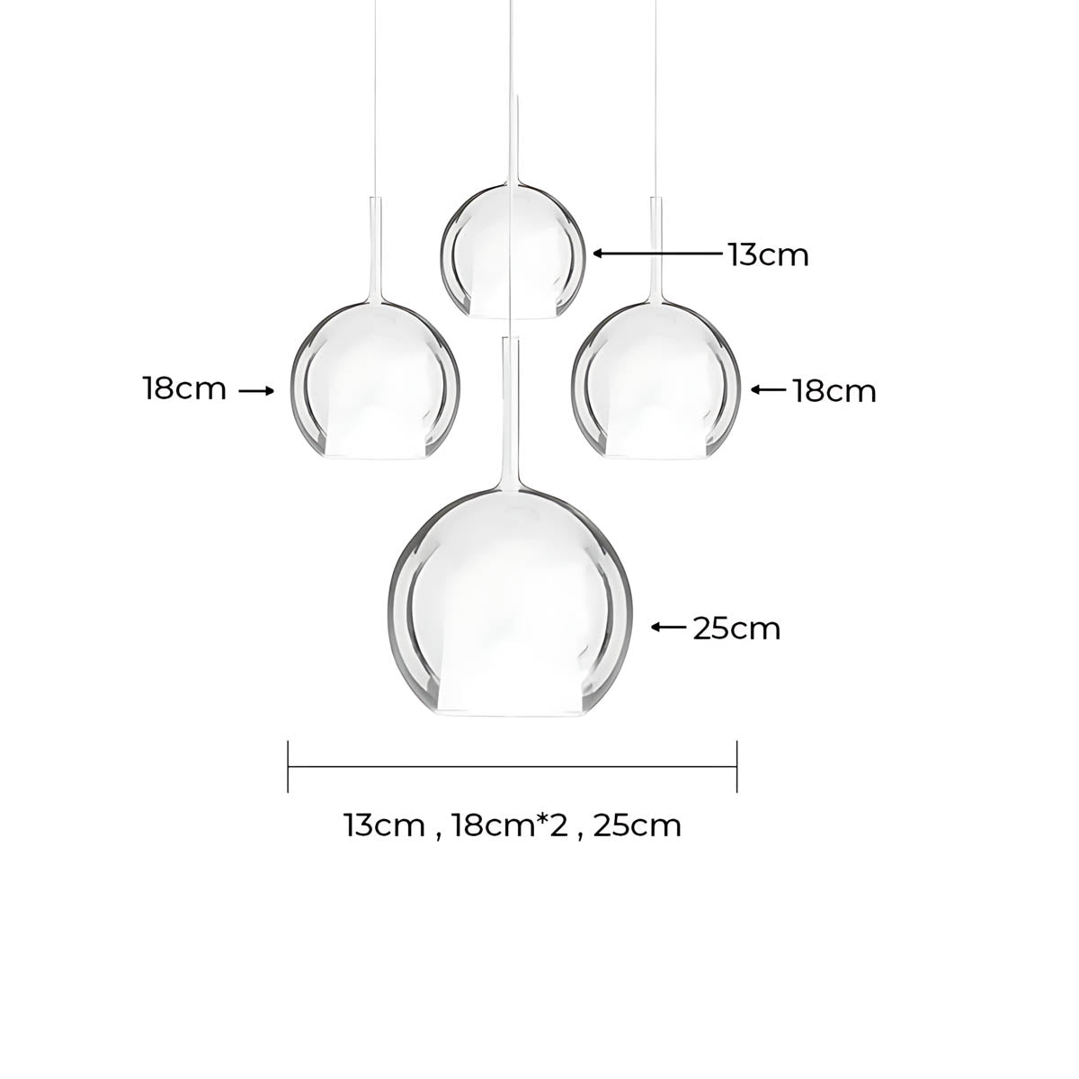 Cranford Loop Glass Globe Pendant Light — gallery image 38