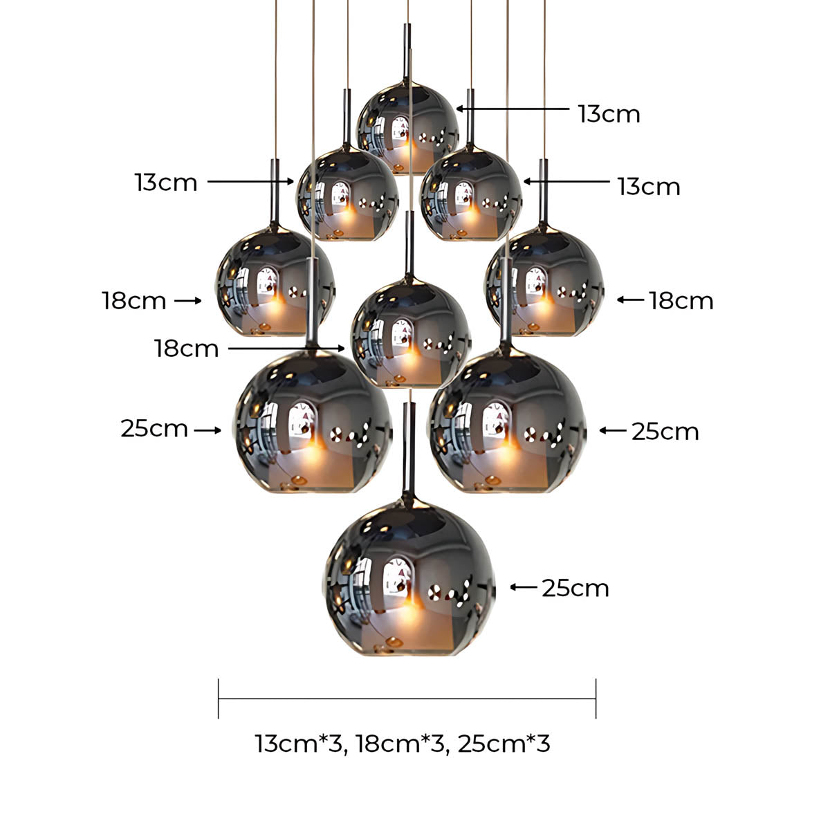 Cranford Loop Glass Globe Pendant Light — gallery image 46