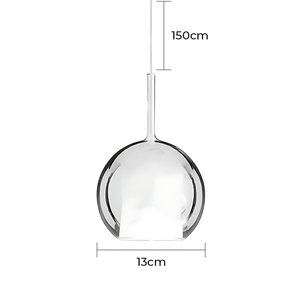 Cranford Loop Glass Globe Pendant Light — gallery image 47