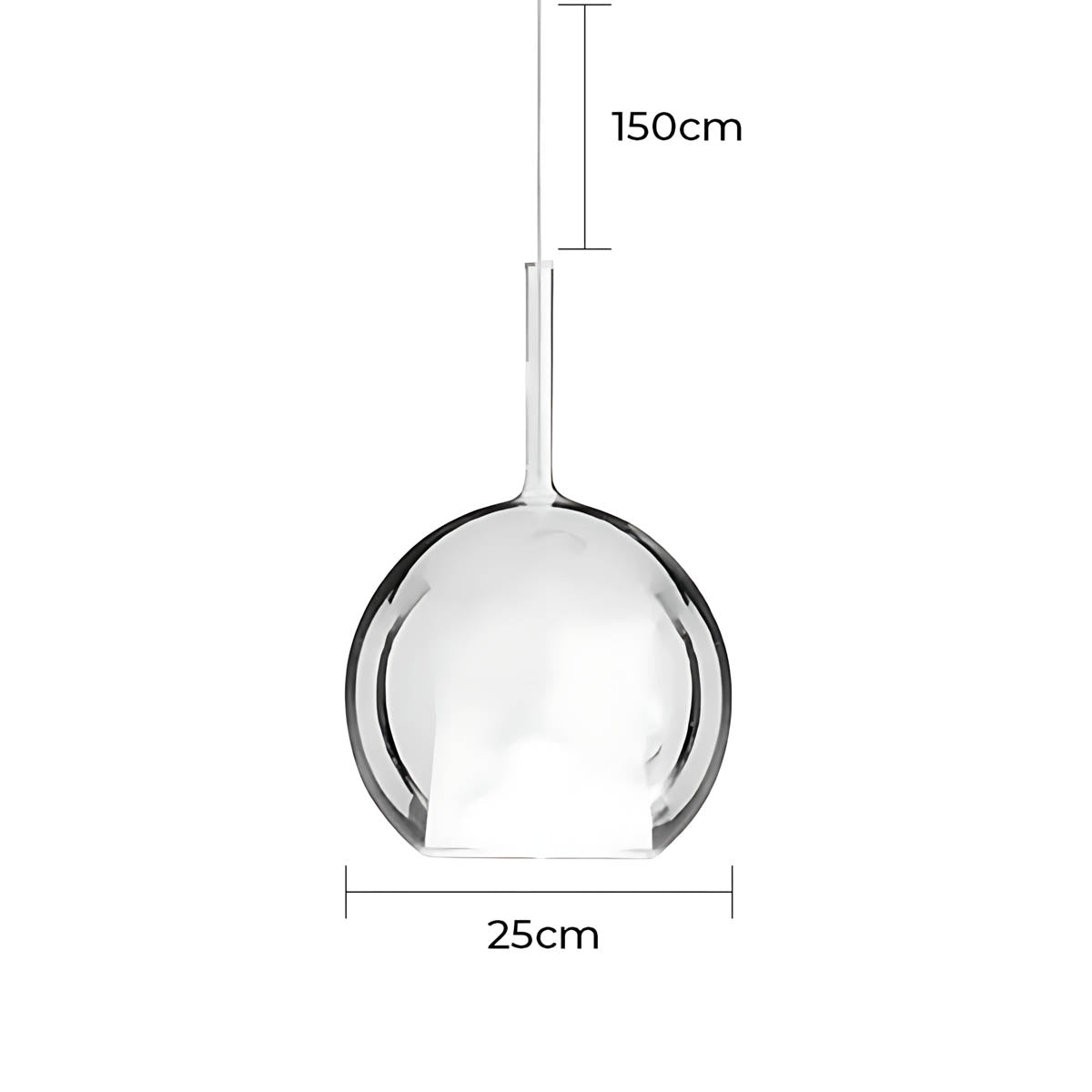 Cranford Loop Glass Globe Pendant Light — gallery image 49