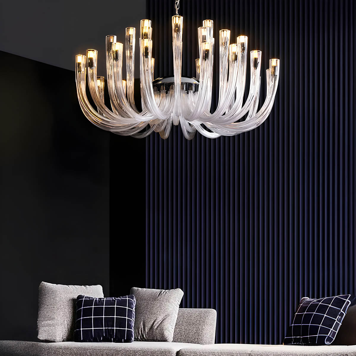Mossley Loop Glass Chandelier — gallery image 6