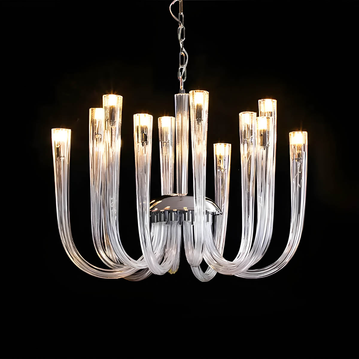 Mossley Loop Glass Chandelier — gallery image 9