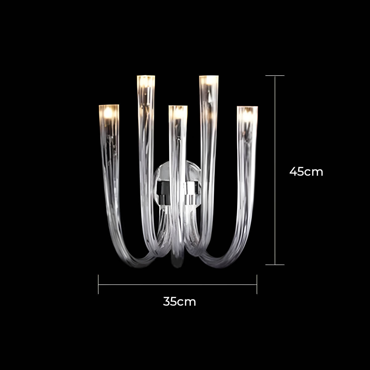 Mossley Loop Glass Chandelier — gallery image 14