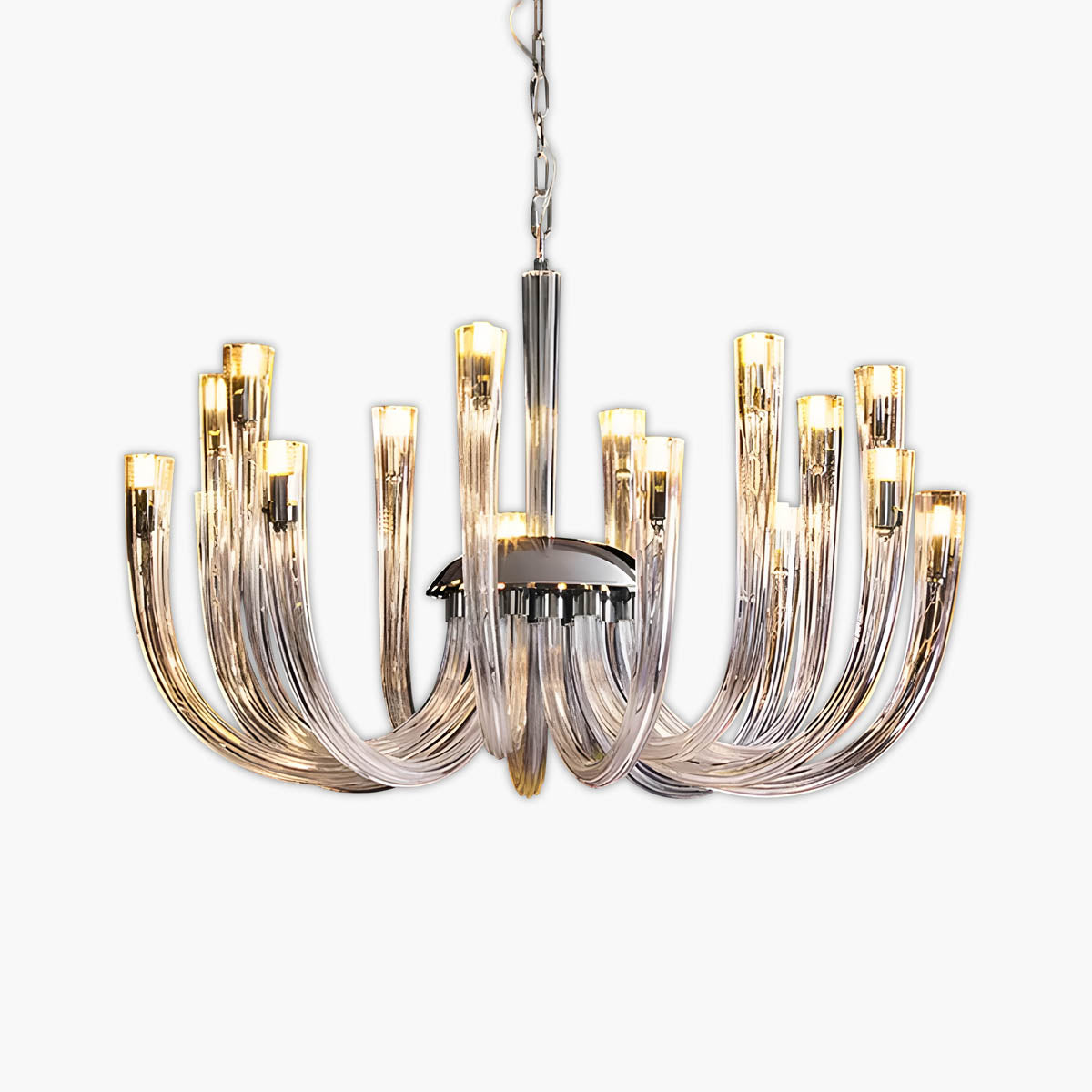 Mossley Loop Glass Chandelier — gallery image 1