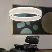 Oakmere Loop Iron Pleated Pendant Light — gallery image 4