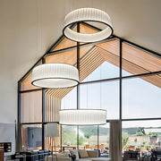 Oakmere Loop Iron Pleated Pendant Light — gallery image 3