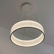 Oakmere Loop Iron Pleated Pendant Light — gallery image 7