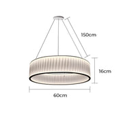 Oakmere Loop Iron Pleated Pendant Light — gallery image 12