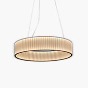Oakmere Loop Iron Pleated Pendant Light — gallery image 1