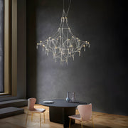 Rosewood Loop Crystal Chandelier — gallery image 2