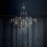Rosewood Loop Crystal Chandelier — gallery image 5
