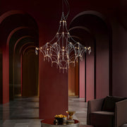 Rosewood Loop Crystal Chandelier — gallery image 6