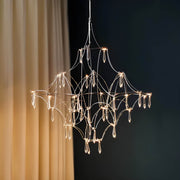 Rosewood Loop Crystal Chandelier — gallery image 7