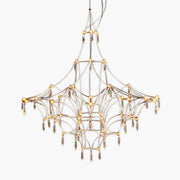 Rosewood Loop Crystal Chandelier — gallery image 1