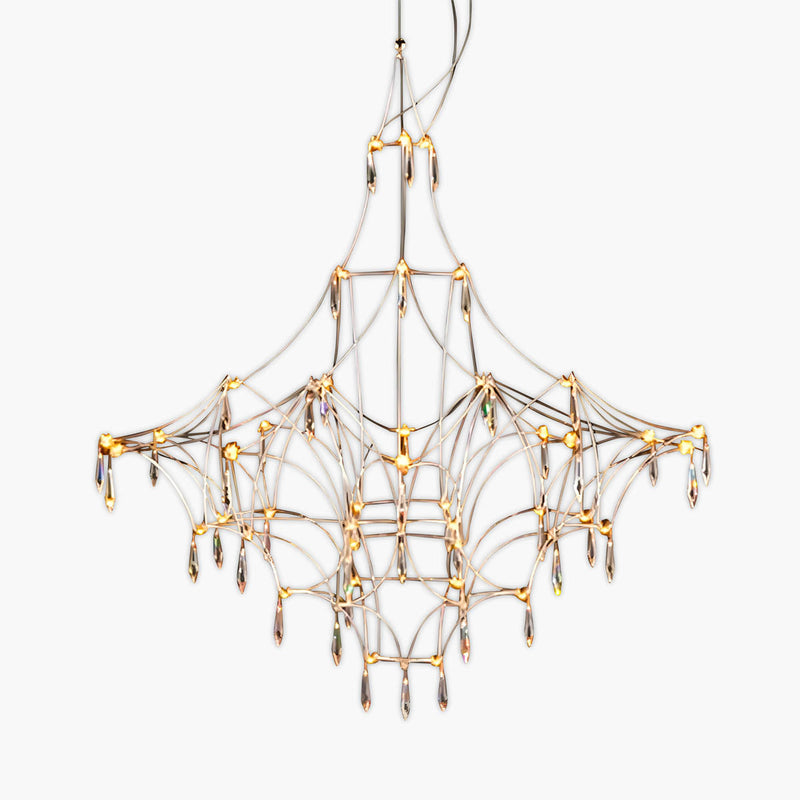 Rosewood Loop Crystal Chandelier — gallery image 1