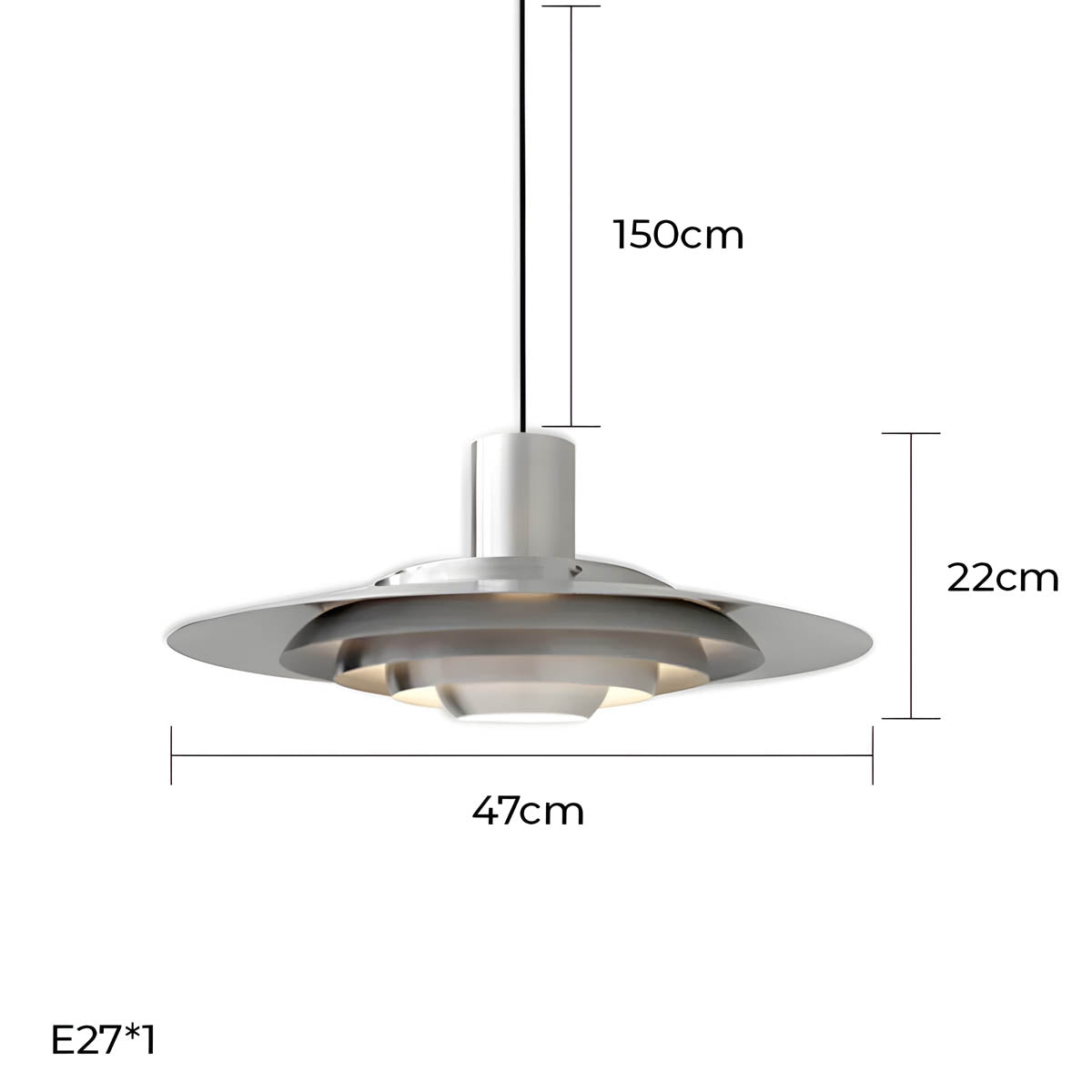 Sherwood Loop Aluminum Pendant Light — gallery image 13