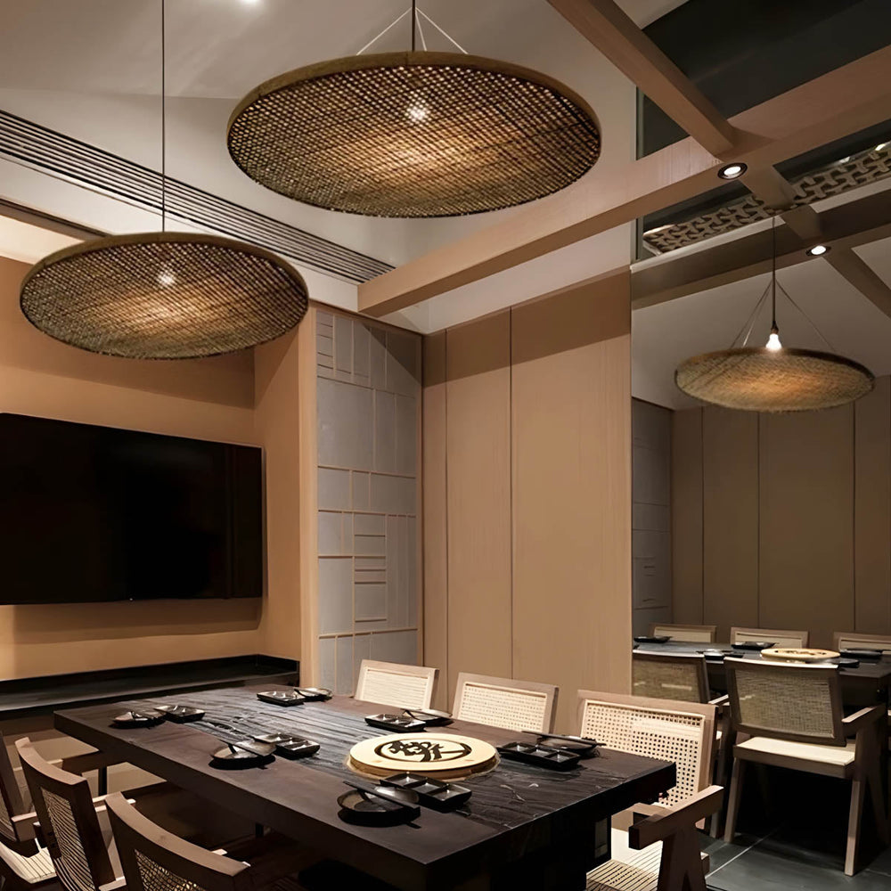 
Wickham Loop Bamboo Pendant Light — photo 4