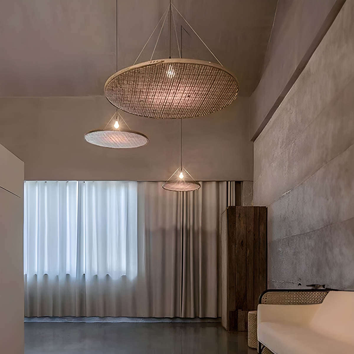 
Wickham Loop Bamboo Pendant Light — photo 6